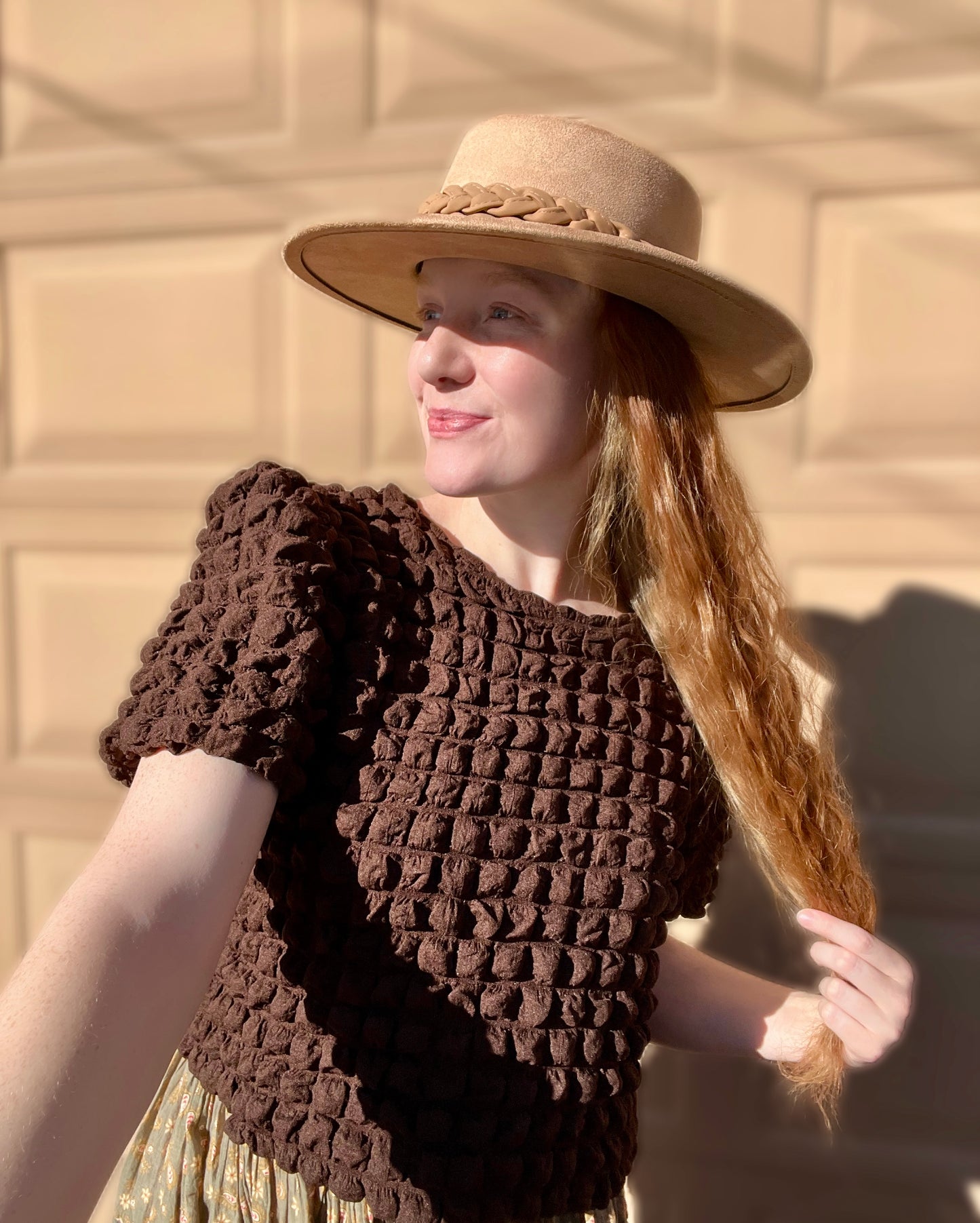Textured bubble top