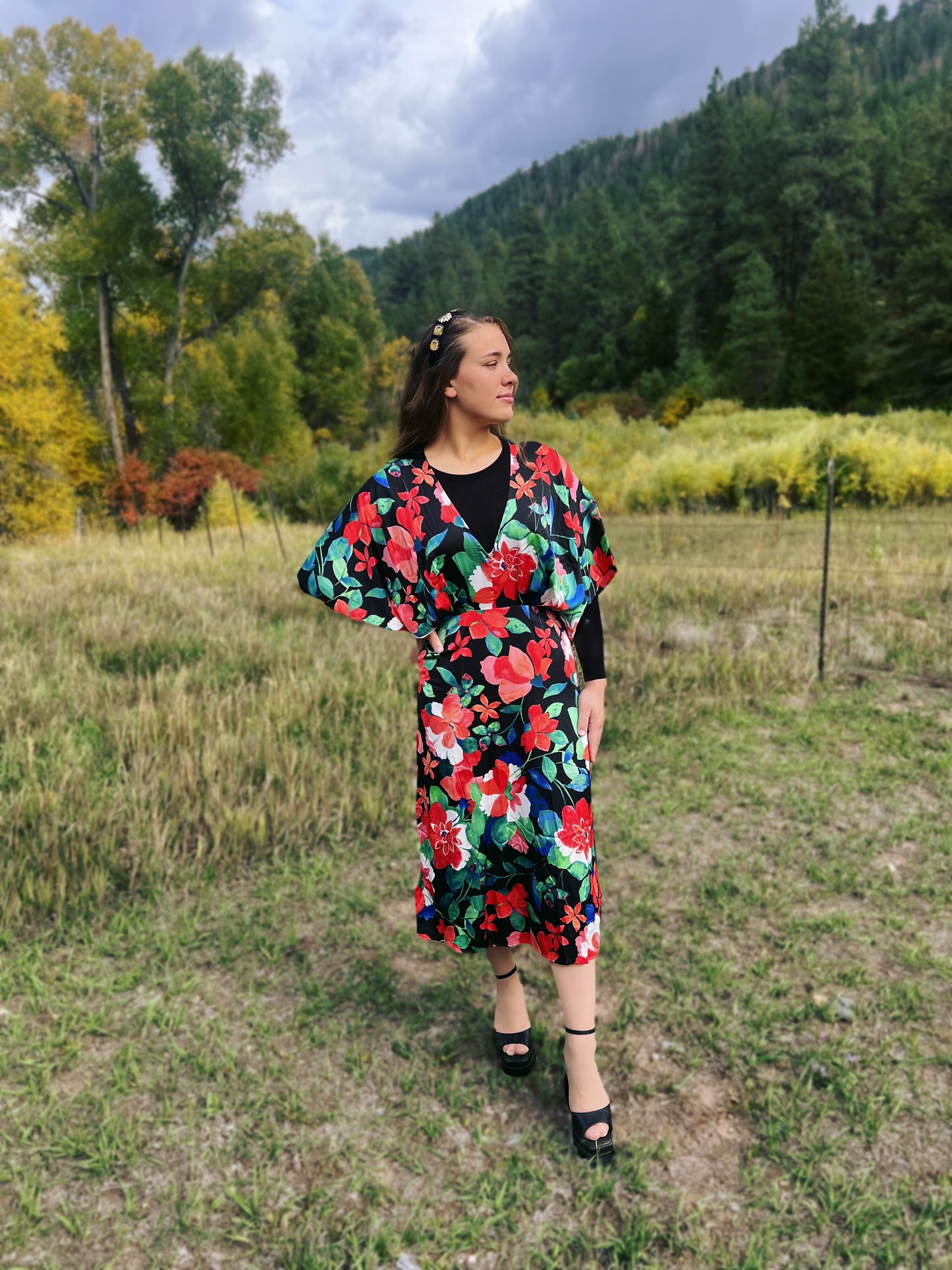 Floral Midnight-Dress