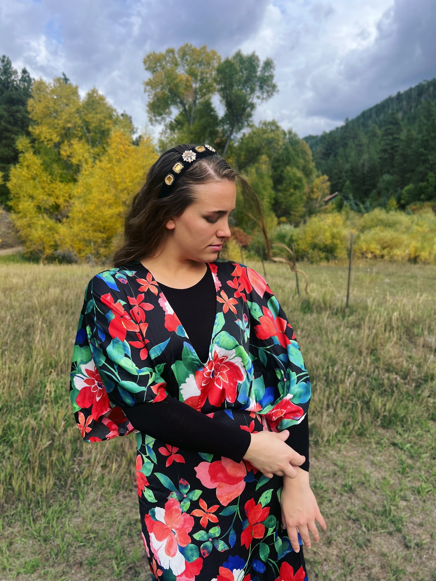 Floral Midnight-Dress