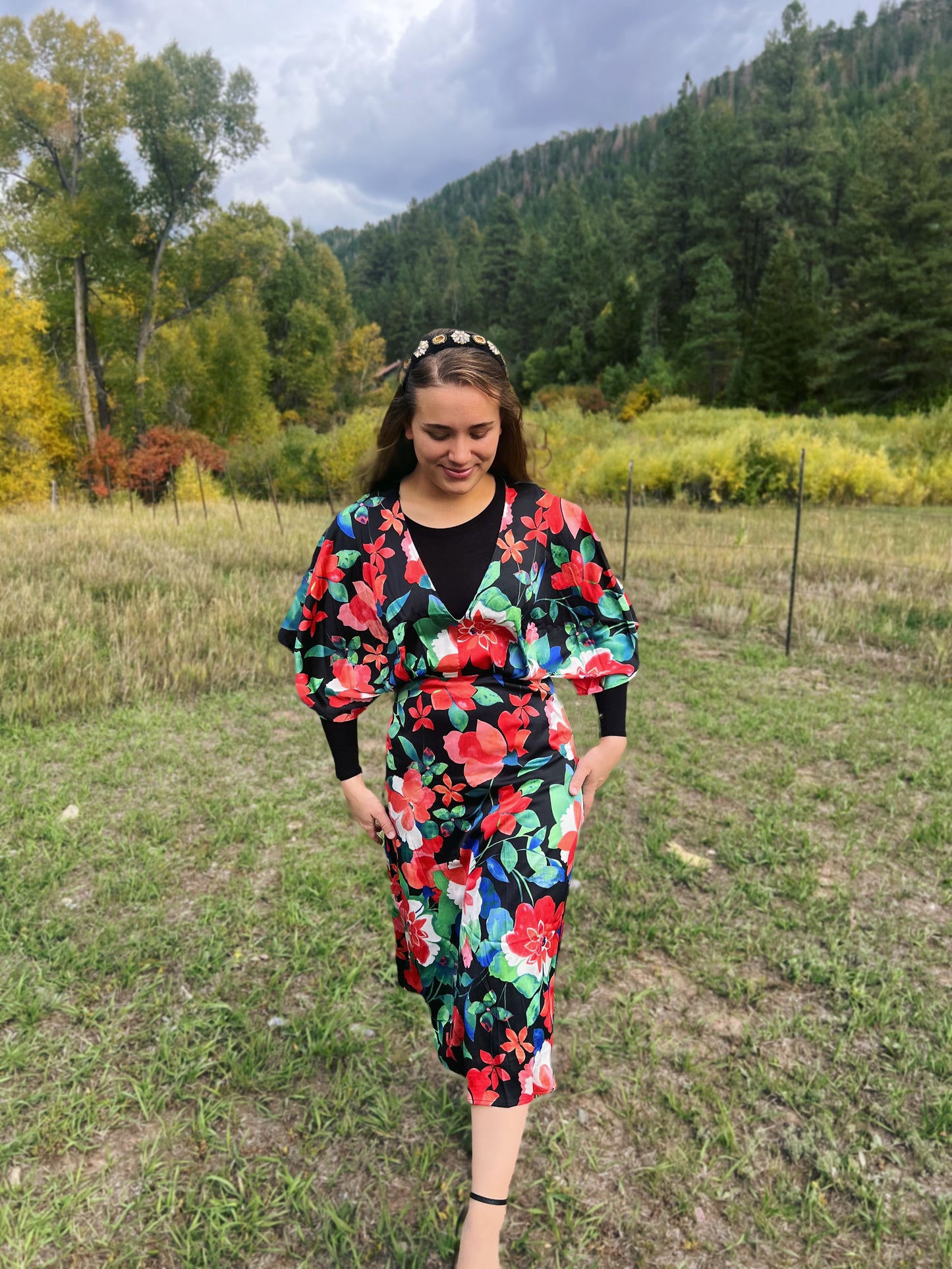 Floral Midnight-Dress